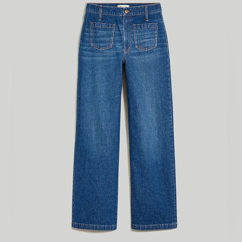 NWOT Madewell The Perfect Vintage Wide-Leg Jean Caronia Wash Size 24